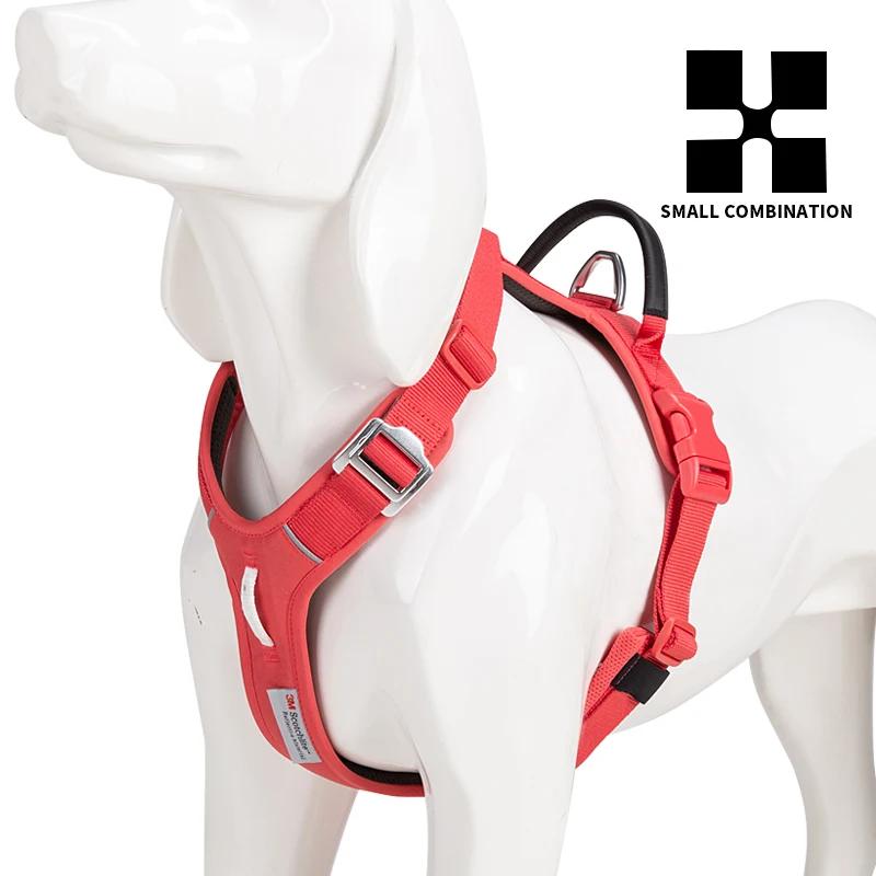 Harnais réfléchissant pour chien, sans traction, pour petit, moyen et grand chien, gilet antidéflagr