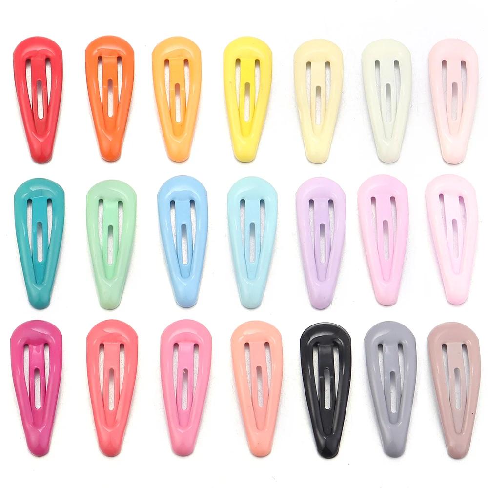 Pinces à cheveux BB colorées Y2K, 30 pièces/lot, Mini épingles à cheveux en métal, Barrettes à press