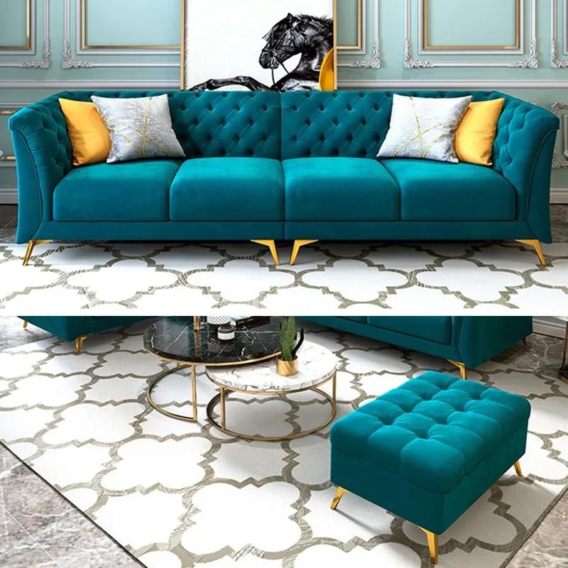Chaise de canapé en losange épaissie, trépied de meubles léger, quincaillerie de luxe, meubles de ta