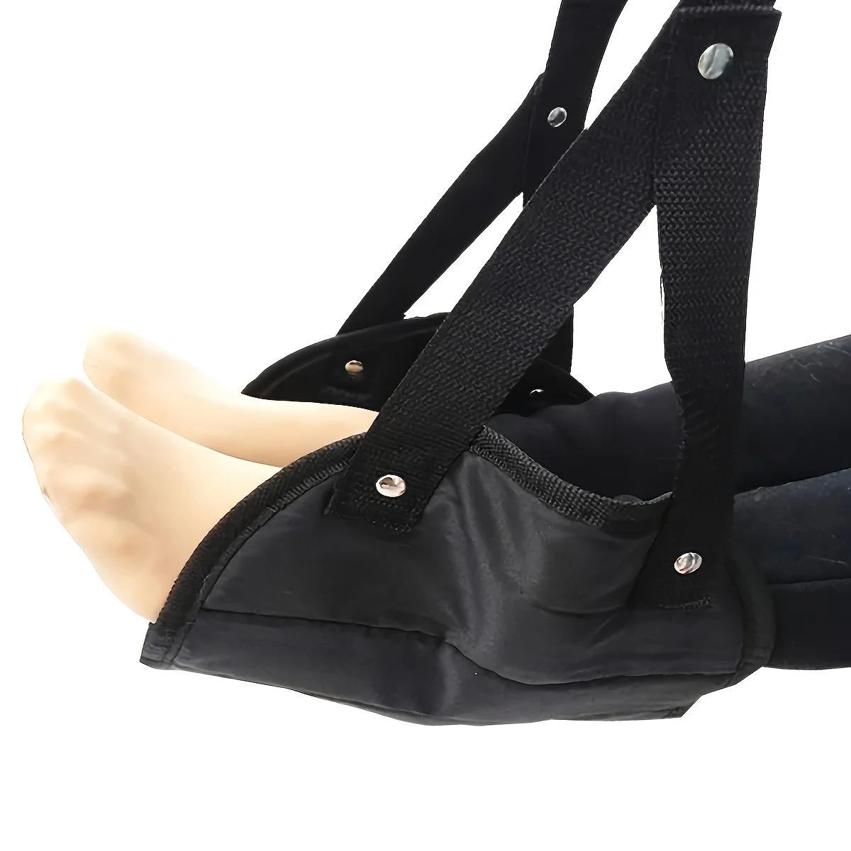 Hamacs de pieds réglables pour voyage, voiture, repose-avion, suspension au bureau, coussinets de pi