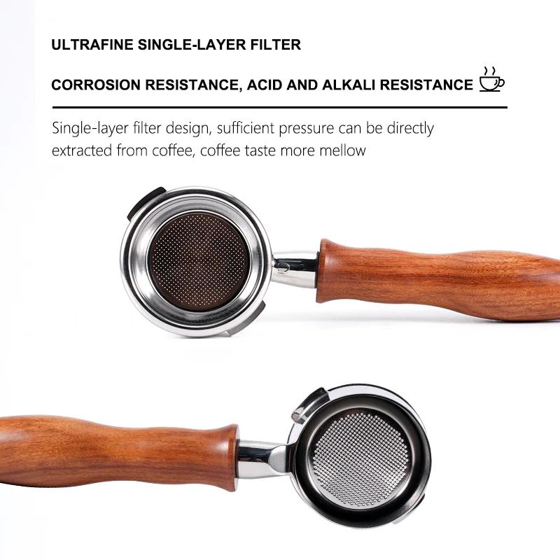 Portafiltre sans fond de 58mm Breville BES920/980/990 en acier inoxydable avec panier de 2 tasses po