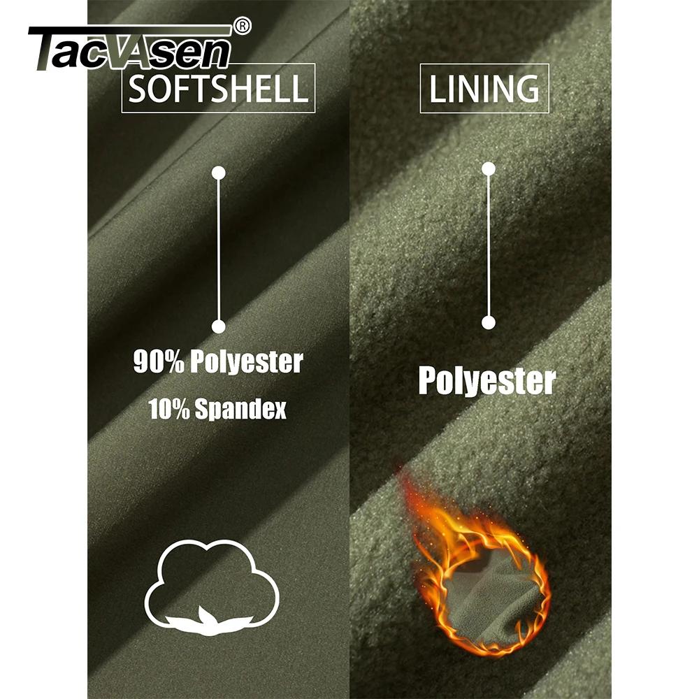 TACVASEN Veste de randonnée imperméable pour homme avec fermeture éclair complète, doublure polaire 