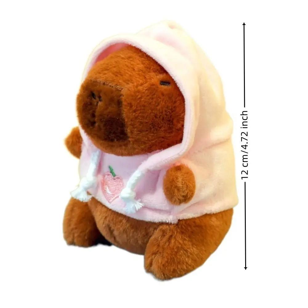 Jouet en peluche Capybara mignon, sweat à capuche avec ailes, poupée de Simulation, animaux en peluc