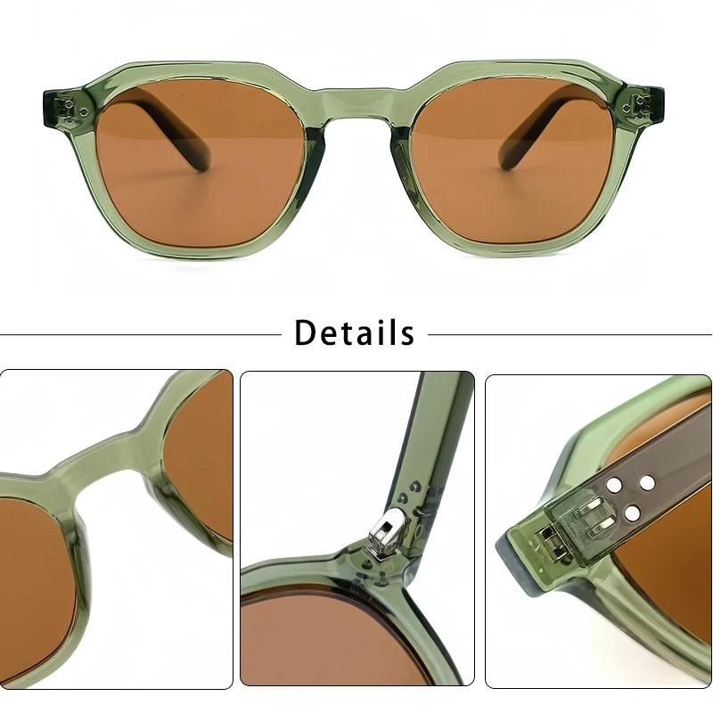 Caterside nouveau rétro polarisé hommes lunettes de soleil carré TR90 cadre femmes lunettes de solei