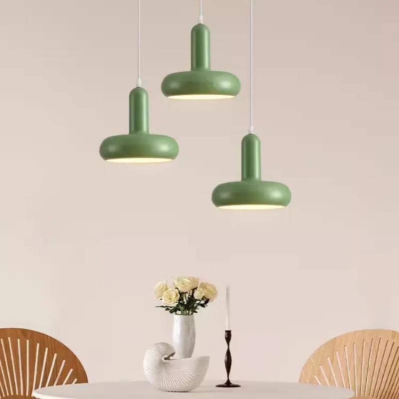 Lampe suspendue de chevet, personnalité créative, Art Simple, moderne, Style crème, lustre de maison