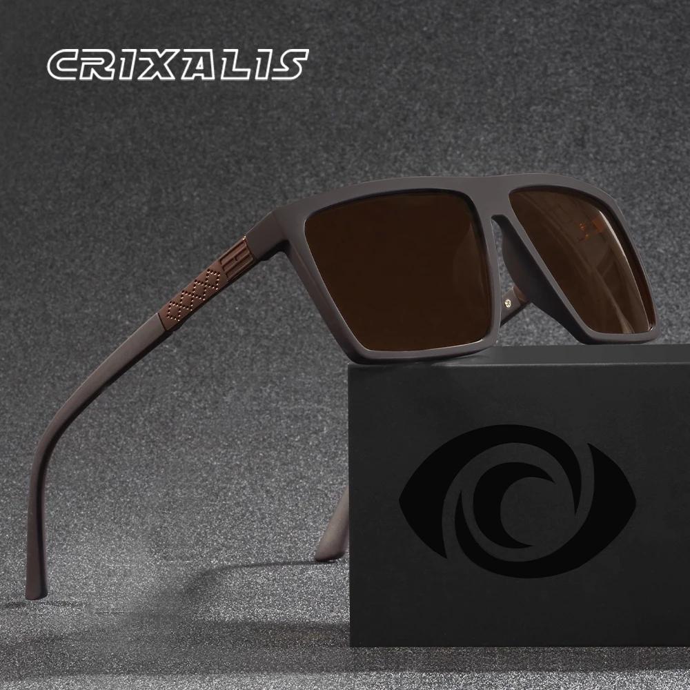 CRIXALIS lunettes de soleil polarisées pour hommes et femmes Vintage carré conduite pêche lunettes d