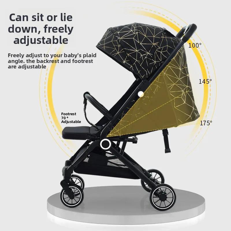 Poussette de voyage portable pour enfants, facile à ranger, poussette de voyage légère, poussettes p