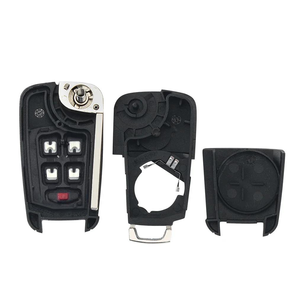 KEYYOU – coque de clé télécommande pliante, 10 pièces, pour Chevrolet Cruze Epica Lova Camaro Impala