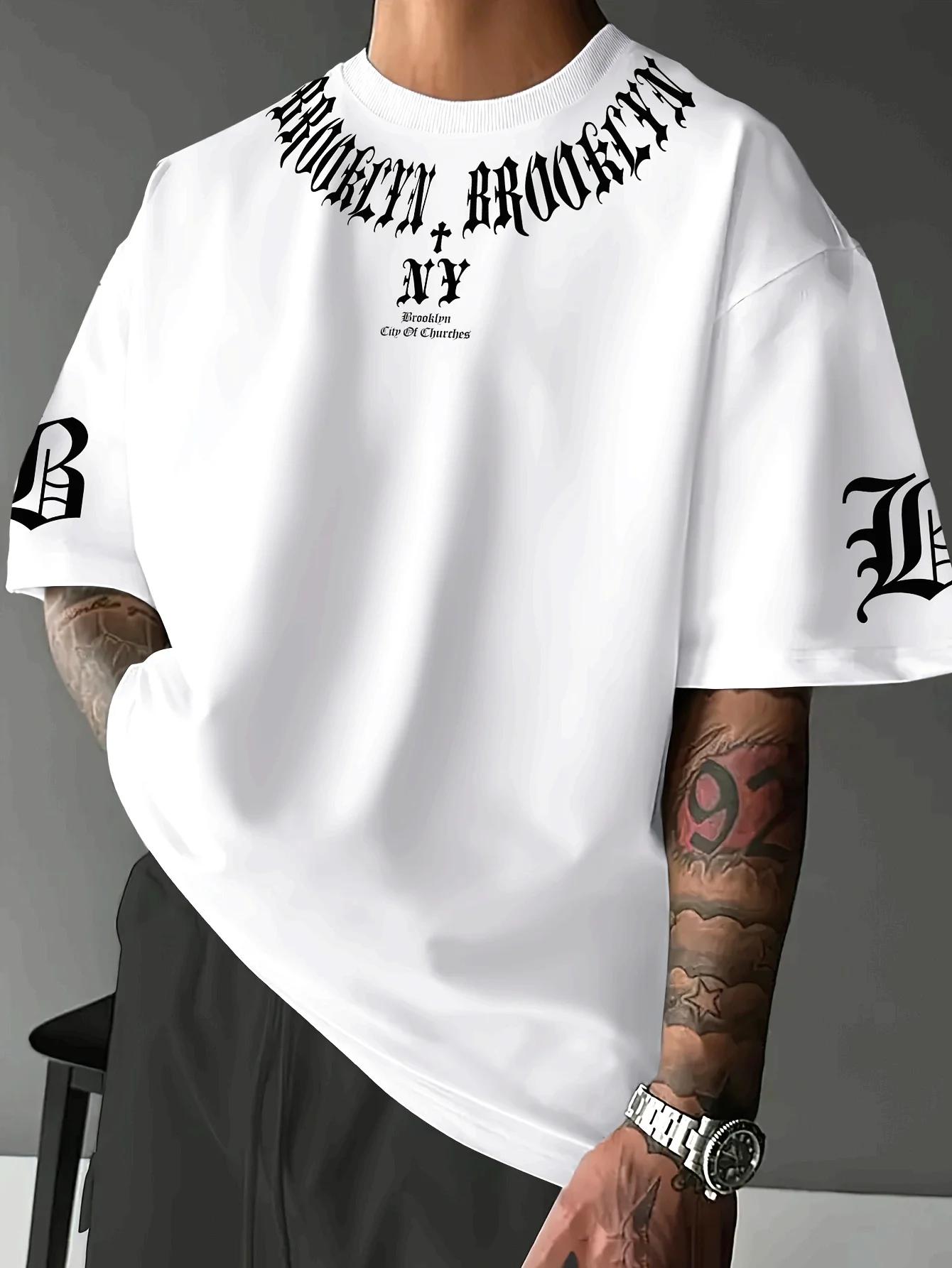 Le nouveau T-shirt pour hommes pour l'été 2025, est un décontracté, à la mode, sportif, respirant, d