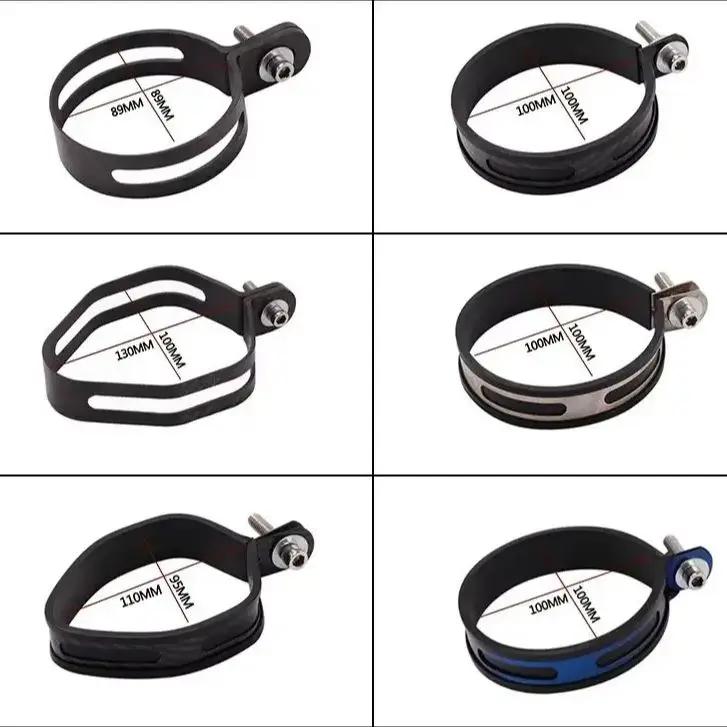 Tuyau d'échappement de moto 60.5mm, silencieux 51mm, cercle fixe universel, Support en Fiber de carb