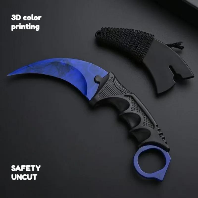 Couteaux à griffes en alliage de 18,8 cm, 4 styles, modèle Karambit Doppler Seiko, accessoires de je