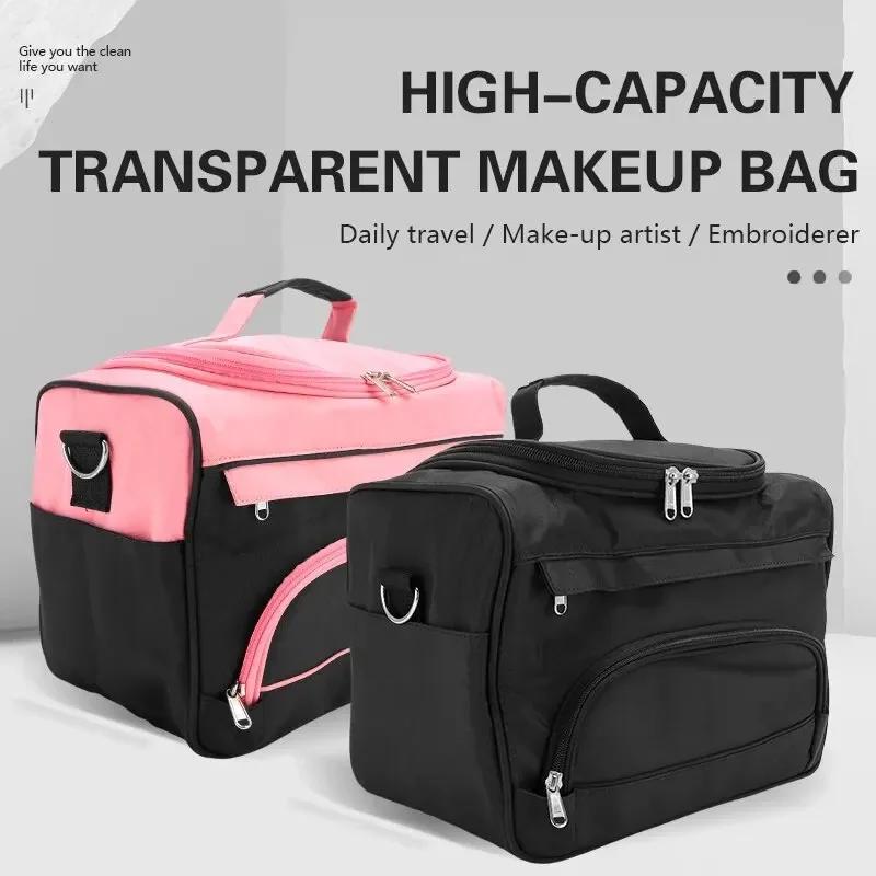 Sac de maquillage Portable pour Salon de tatouage d'ongles, mallette de rangement étanche, organisat