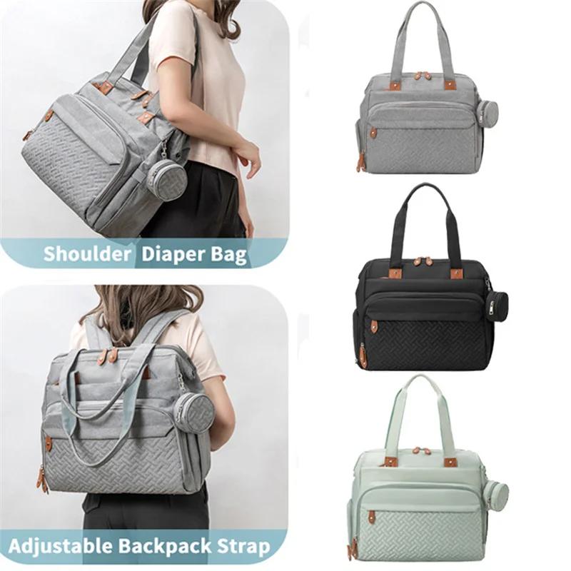 Sac à langer grande capacité multifonctionnel pour bébé, sac à dos de voyage pour couches, sacs de m