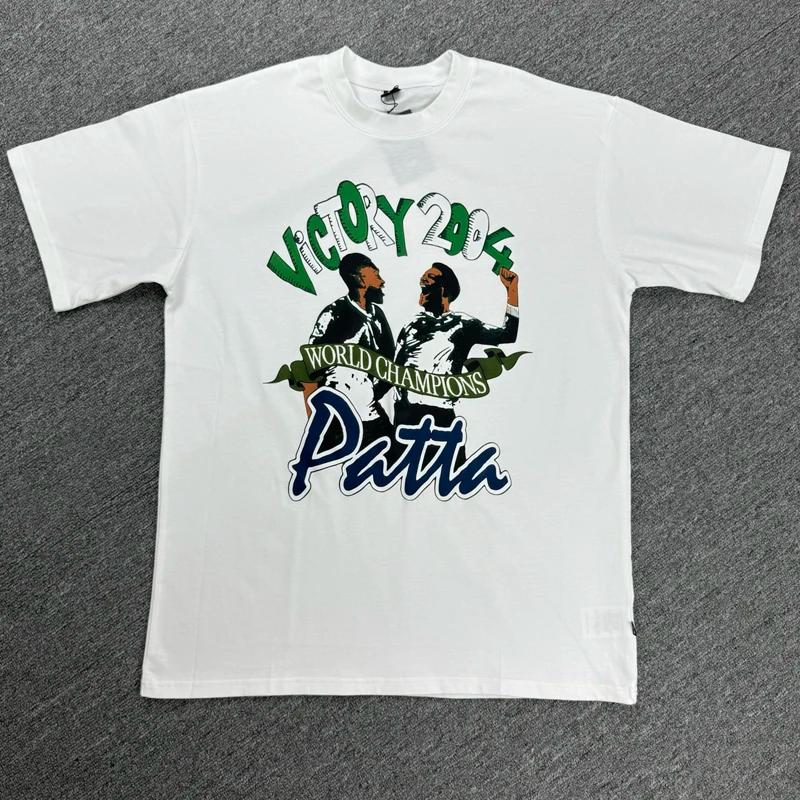 T-shirt PATTA de haute qualité, mode américaine, photo réelle, pour hommes, femmes, couple, haut à m