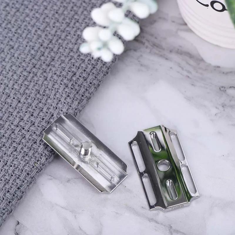 YAQI Tystok-Tête de rasoir de sécurité polie en acier inoxydable, barre droite 70SB, écart de lame d