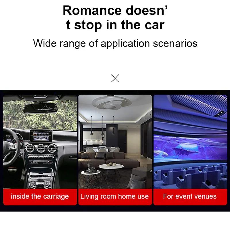 Projecteur d'ambiance de voiture USB, lumière d'ambiance intérieure de voiture, lumière d'étoile éto