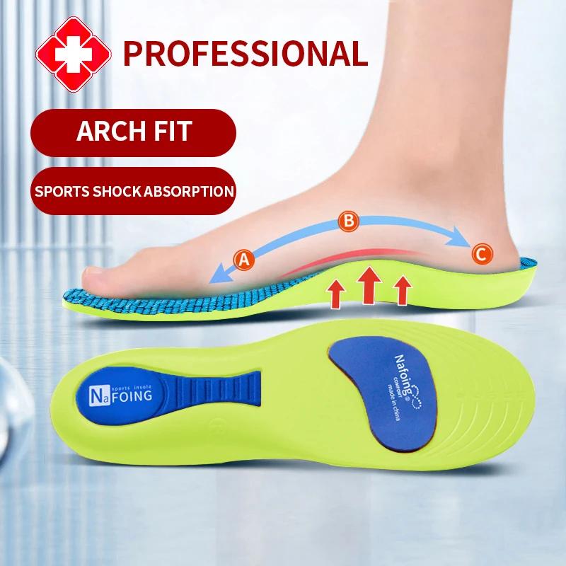 Semelles orthopédiques pour pieds, semelle intérieure de Sport absorbant les chocs pour chaussures, 