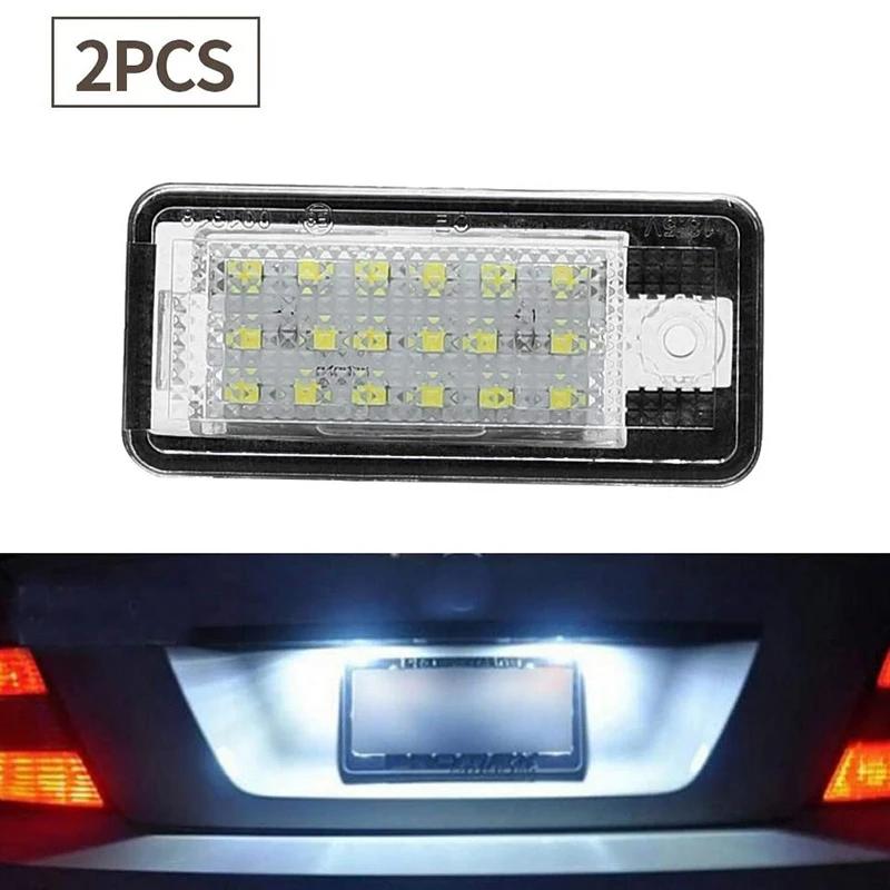 Lampe LED blanche pour plaque d'immatriculation de voiture, pour Audi A3 S3 8P A4 gods B7 A5 horizon