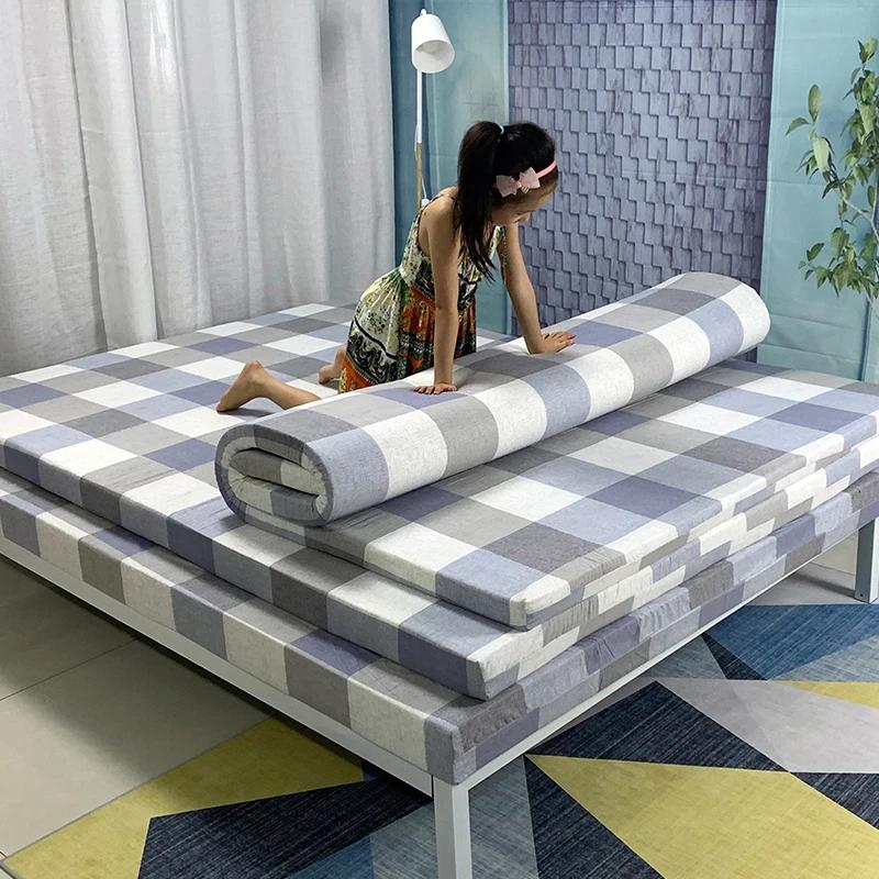 Matelas en éponge à peau haute, 1.5 m, 1.8m, simple, double dortoir, coussin doux, épaissi, tr/min
