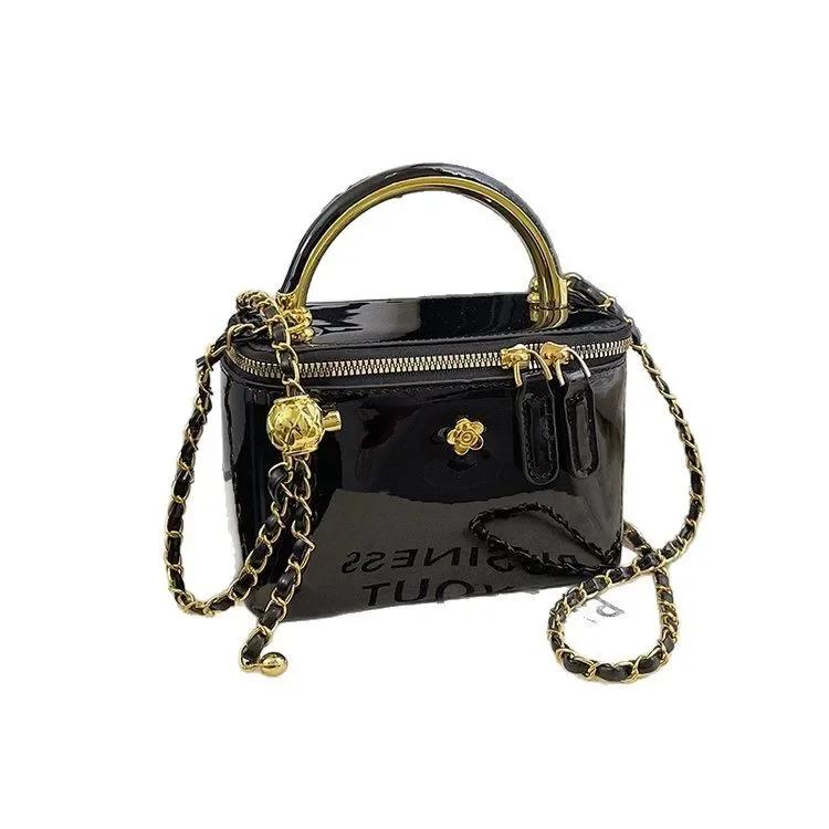 ​ ​ Pochette de luxe pour femmes, boîte à bandoulière structurée de qualité supérieure, Texture de G