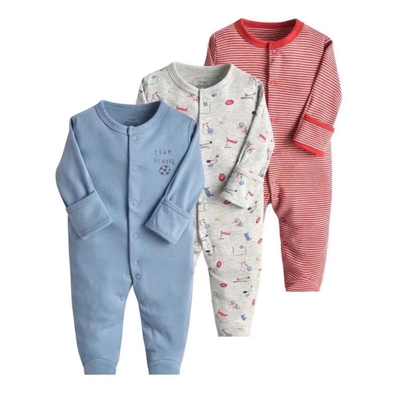IYEAL 100% coton nouveau-né barboteuses bébé garçon fille enfant en bas âge vêtements 3 pièces/lot i