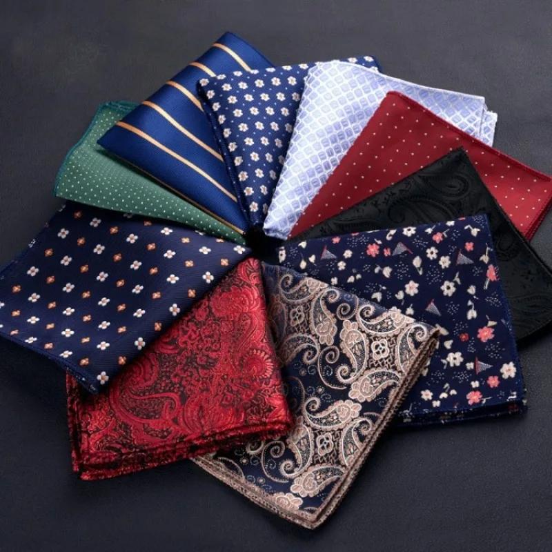 Vintage Paisley hommes Design britannique imprimé fleuri poche carré mouchoir poitrine serviette cos