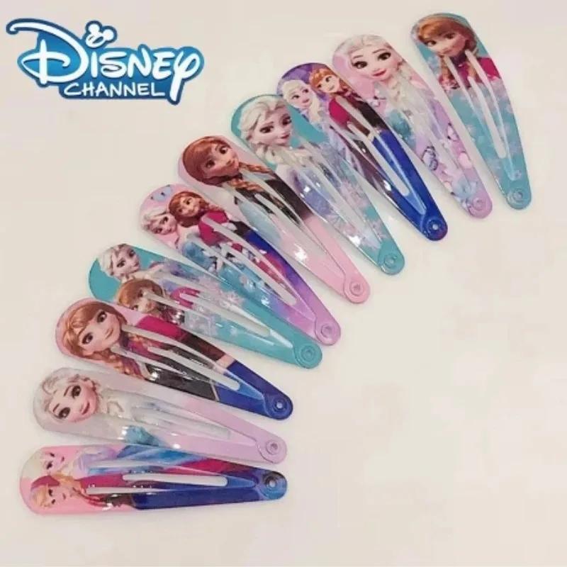 Pince à cheveux Elsa la reine des neiges, 10 pièces, accessoires Disney mignons pour enfants, 4.8cm,