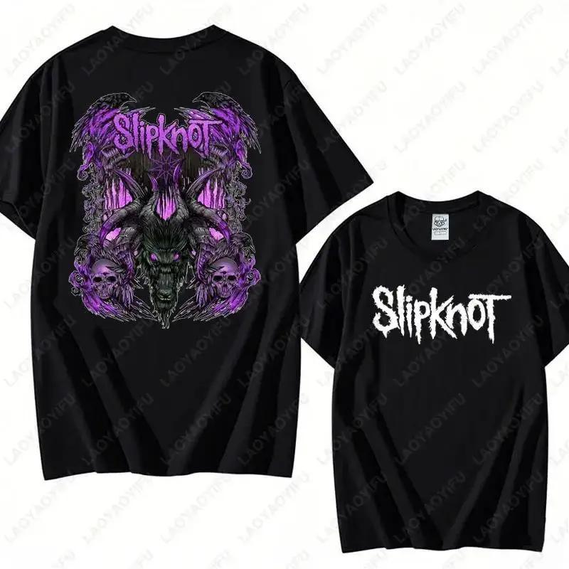 T-shirt vintage S-Slipknots Prepare for Hell Tour en coton noir, groupe de rock Heavy Metal, pour ho