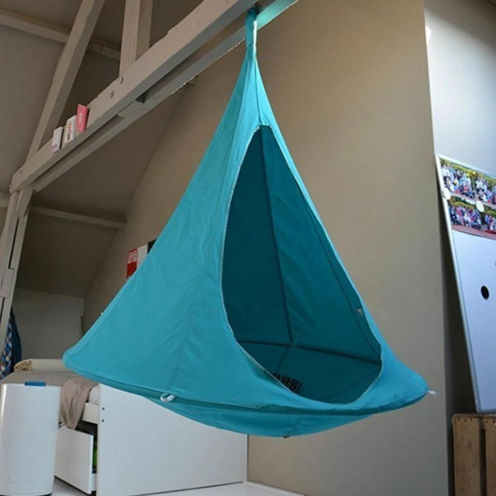 Chaise pivotante d'extérieur, tipi, soucoupe volante d'arbre, hamac léger et Portable en Nylon, sac 