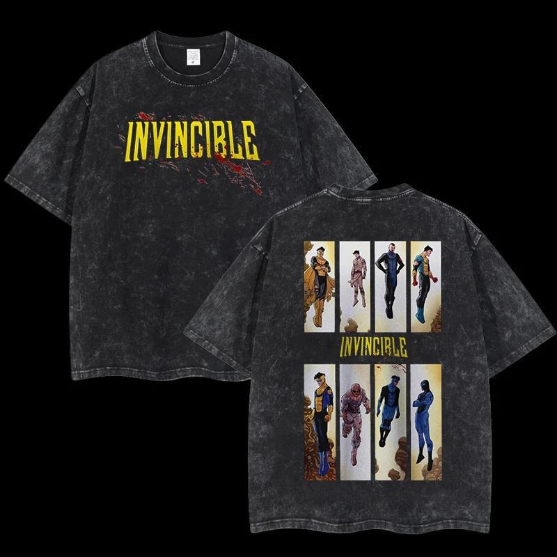 T-shirt Anime Invincible tendance, unisexe, grande taille, pour les couples, vêtements originaux, à 
