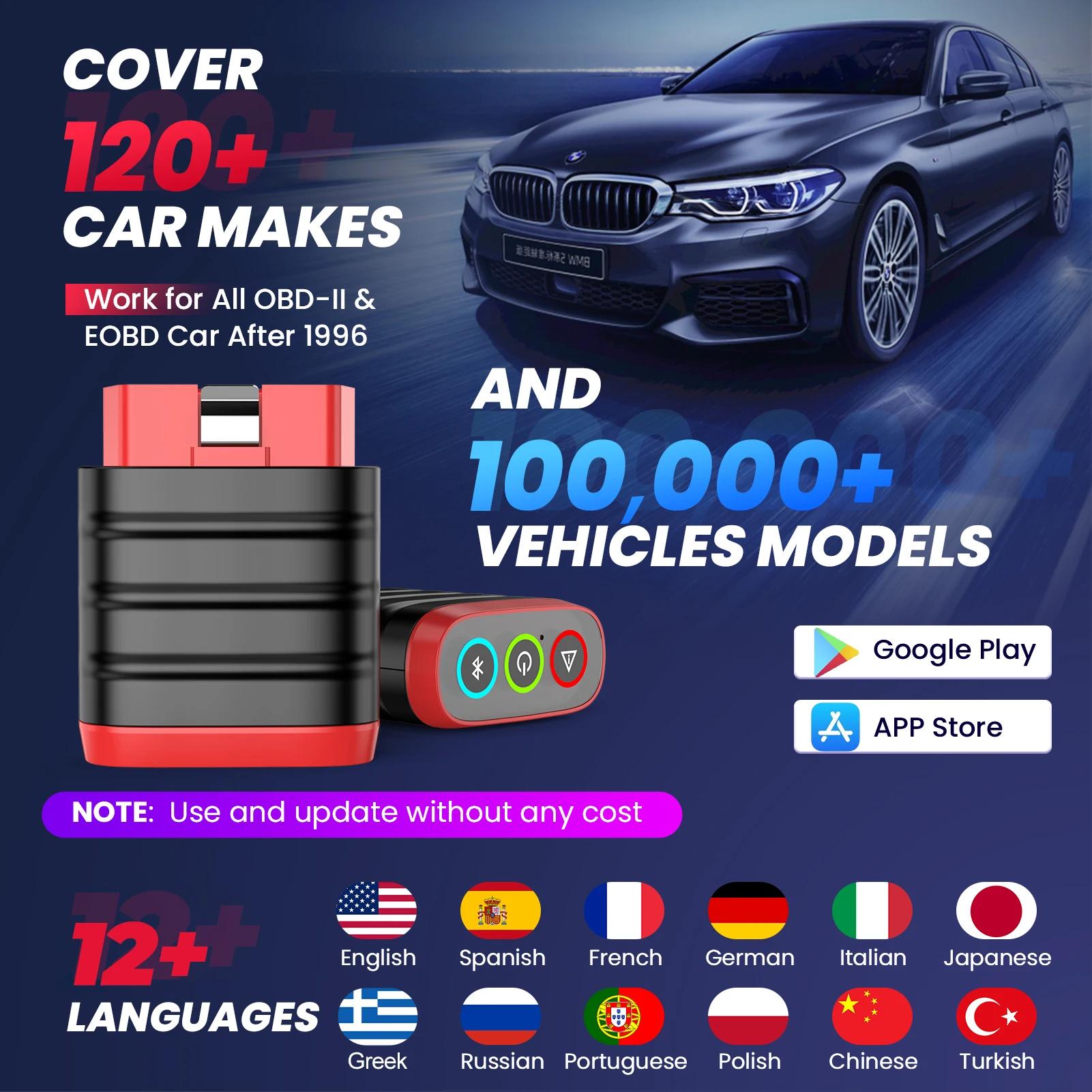THINKCAR THINKDIAG MINI Scanner Obd2 pour système de Diagnostic automatique complet Obd 2 fonctions,