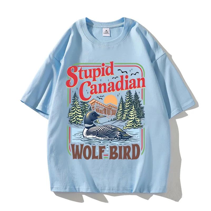 T-shirt en coton inspiré de la rivalité Stupid Canadian Wolf Bird Comfort Colors, Team Hollander Ily