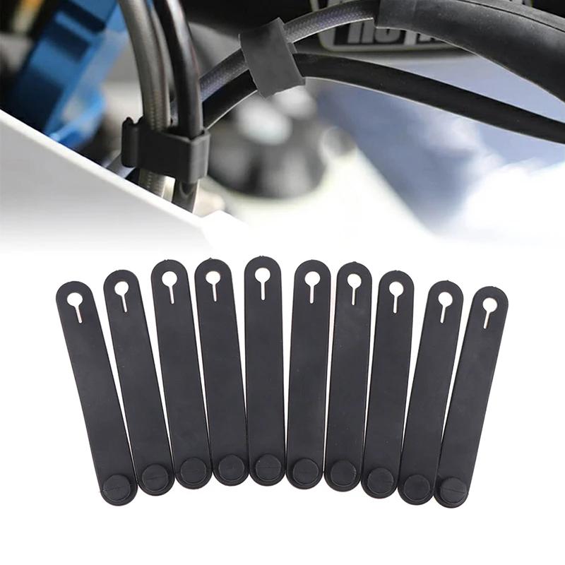 Cadre en caoutchouc pour moto, 10 pièces, fixation du câble, faisceau de câbles, attache du cordon d