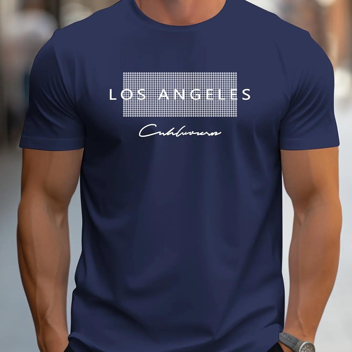 T-shirt d'été à manches courtes et col rond pour hommes, coupe ample, grande taille, imprimé graphiq
