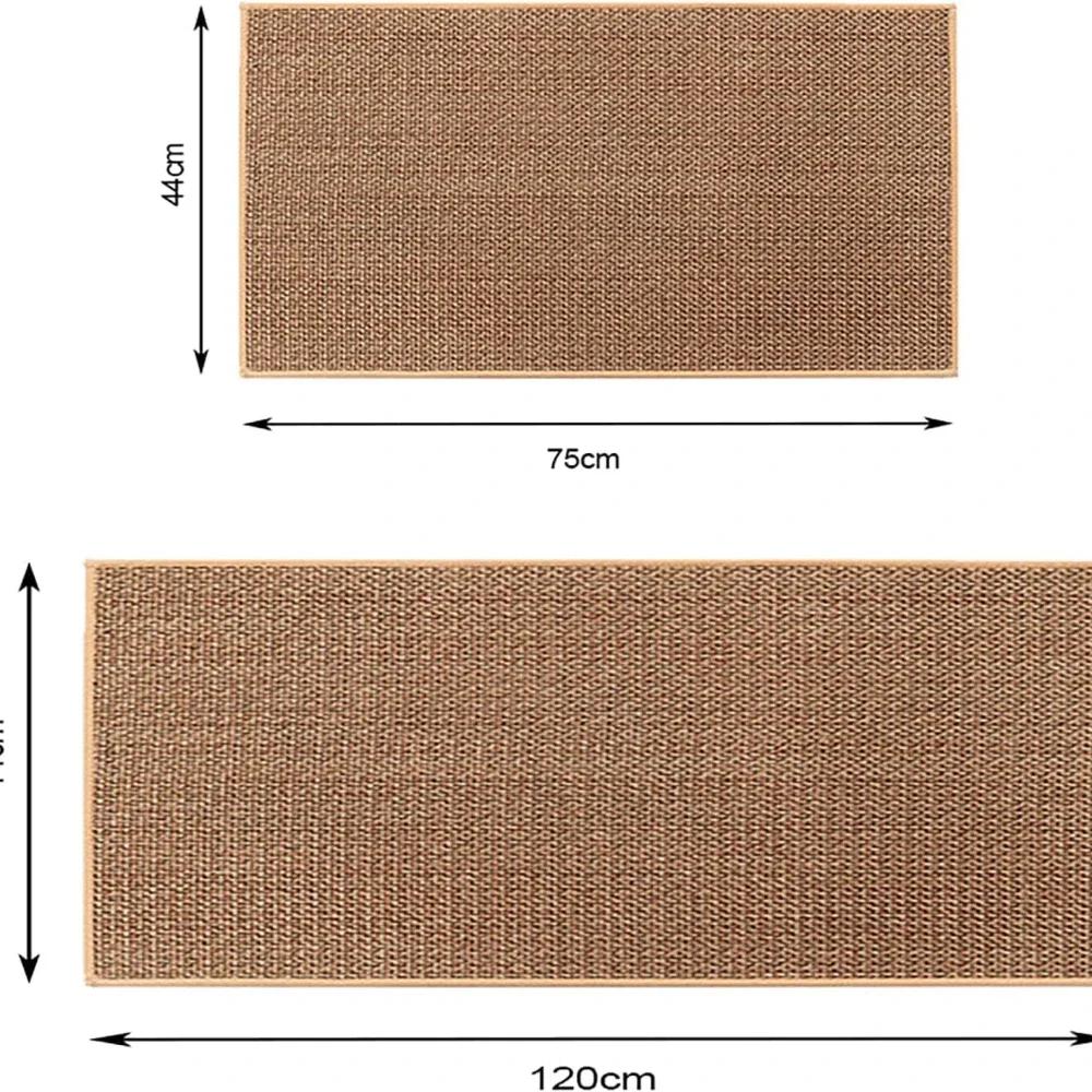 Tapis de cuisine antidérapant lavable, tapis de course en Faux Sisal, tapis de cuisine en Faux tissu