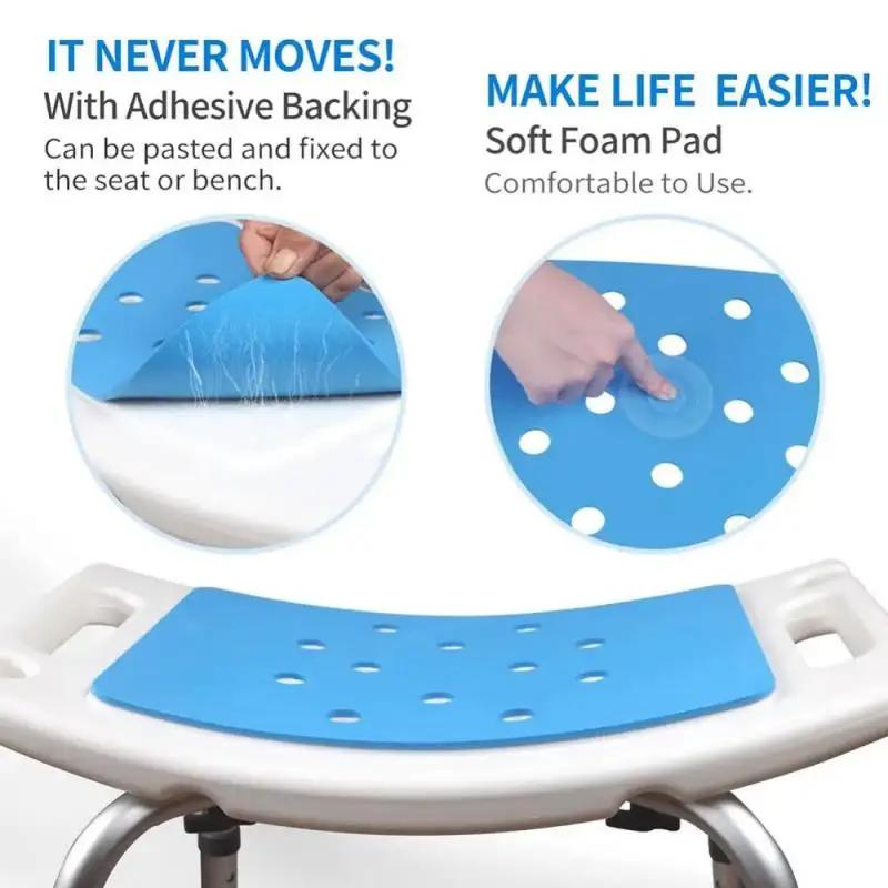 Tapis antidérapant bleu en EVA de qualité supérieure pour chaises de bain, bancs de douche, accessoi