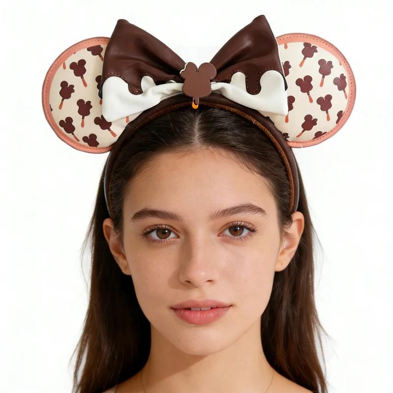 Bandeau princesse Disney Mickey oreille raiponce neige blanche, nœud à paillettes, cerceau pour chev
