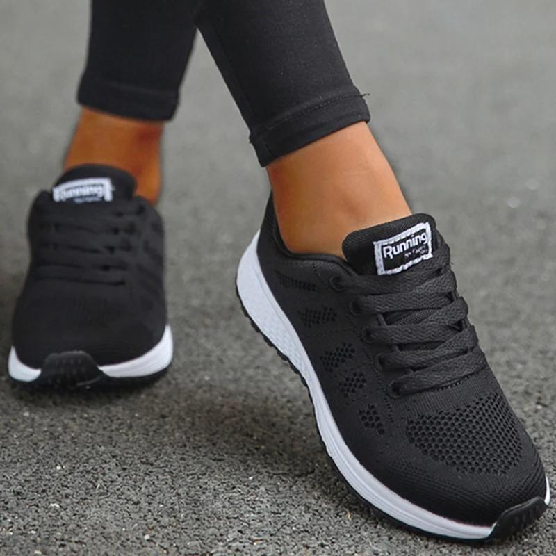 Baskets femme respirant 2025 nouvelle mode plat en plein air femme vulcaniser chaussures maille tiss