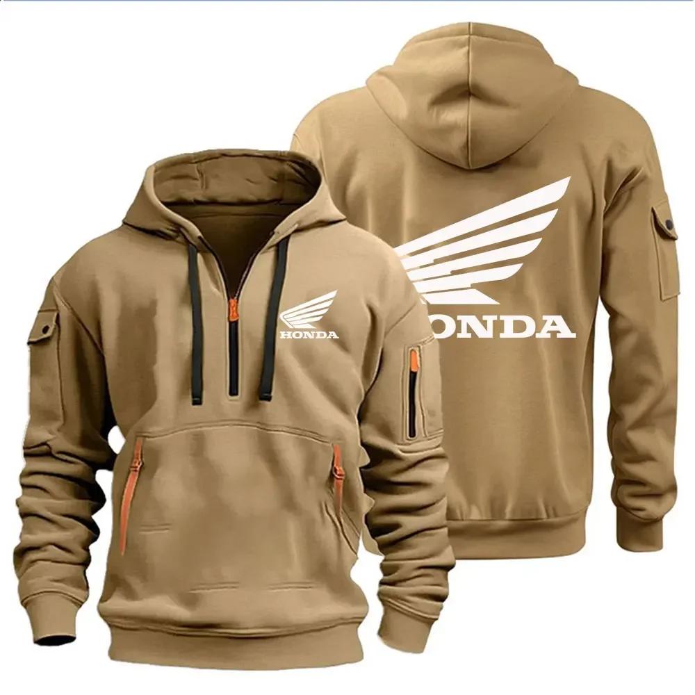 Sweats à capuche pour hommes vestes de moto Honda Wings Logo imprimé sweat pull vestes de moto à la 