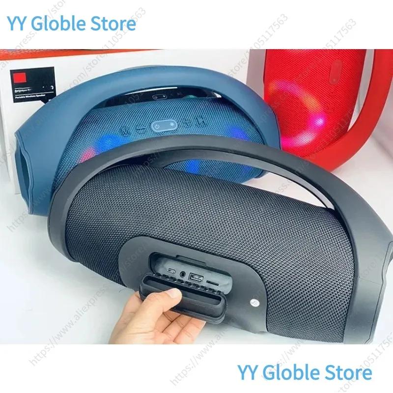 Haut-parleur Bluetooth 100 W : Boombox portable étanche à lumière RVB avec TWS 360 °   Stereo, radio
