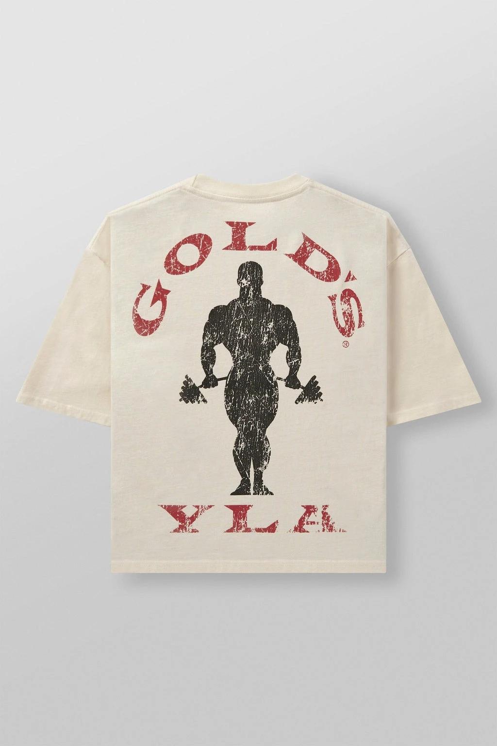T-shirt imprimé grande taille pour homme Golds Gym New Age 2026 - Convient pour les entraînements qu