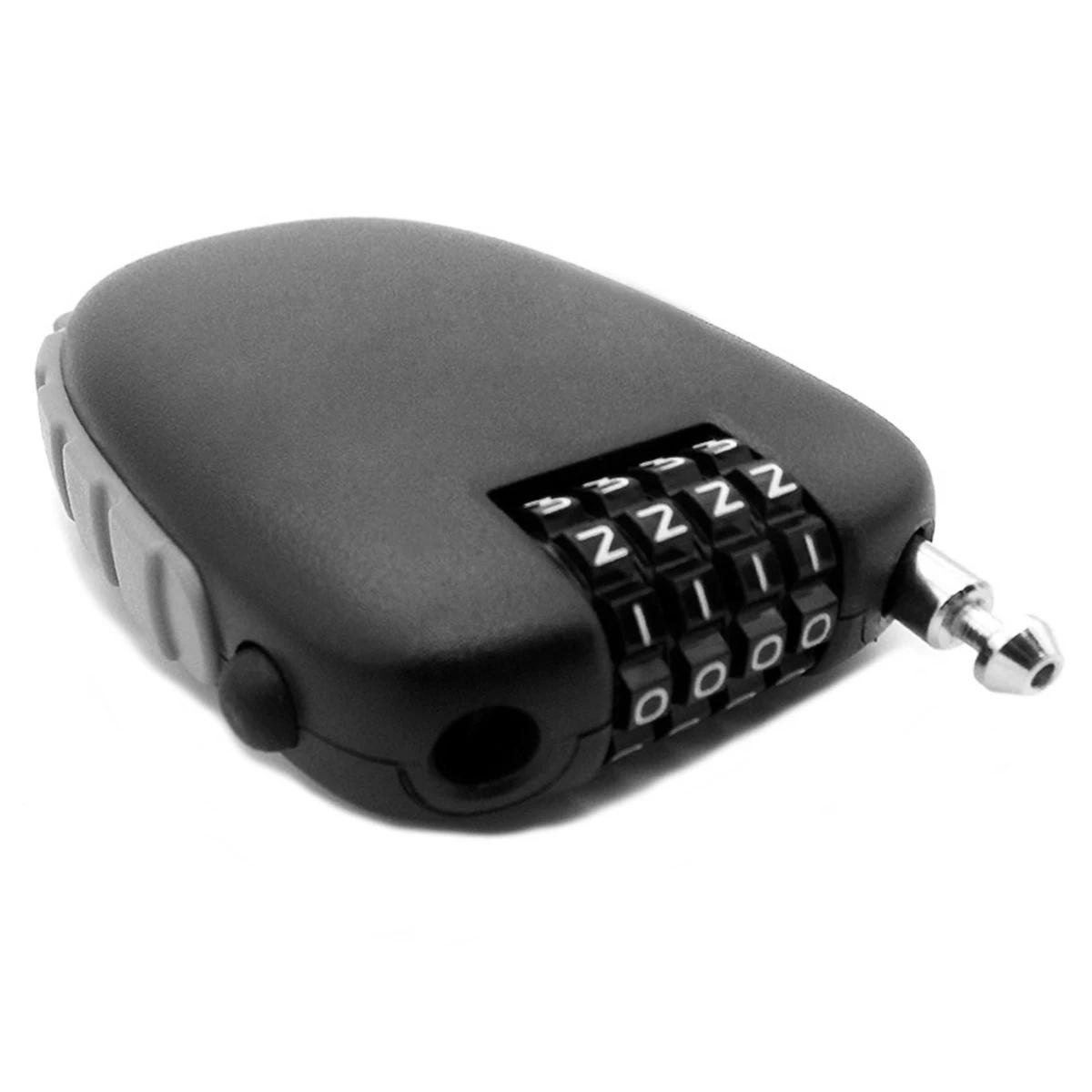 Mot de passe casque mot de passe roue outil de verrouillage codé 4 chiffres serrure télescopique câb
