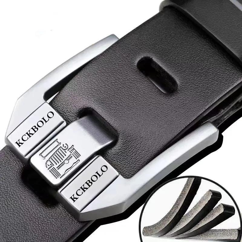 Ceinture pour hommes de haute qualité à la mode en cuir véritable bussines femmes ceinture et messie