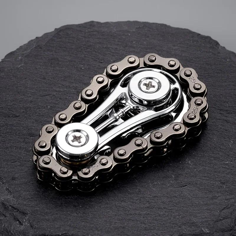 Nouvelles pignons volant d'inertie doigt Gyro Fidget Spinner anti-stress anxiété chaînes de vélo en 