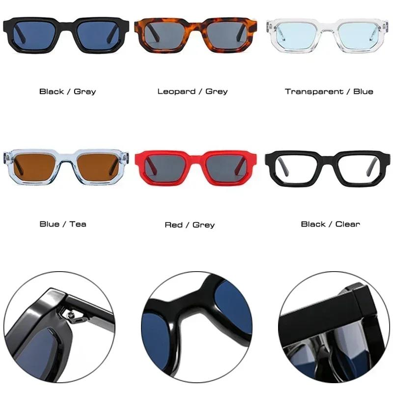 JNPCXI mode bleu carré lunettes de soleil pour femmes hommes rétro luxe concepteur clair lentille lu