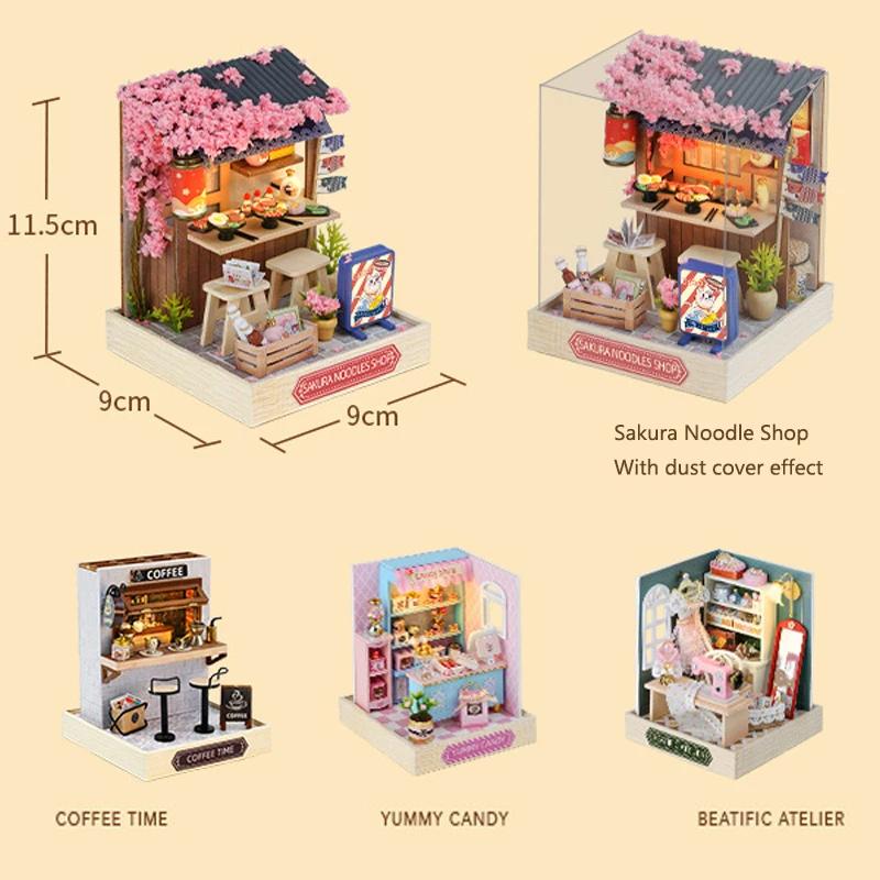 Mini maison de poupée Miniature, Kit de bricolage pour petite maison, jouets de salle de fabrication
