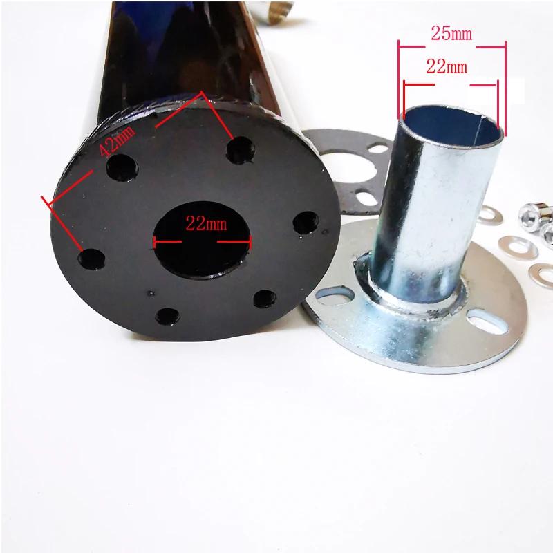Pot d'échappement universel pour moto de course modifiée 60x280mm en métal 50-250CC, échappement 2 t