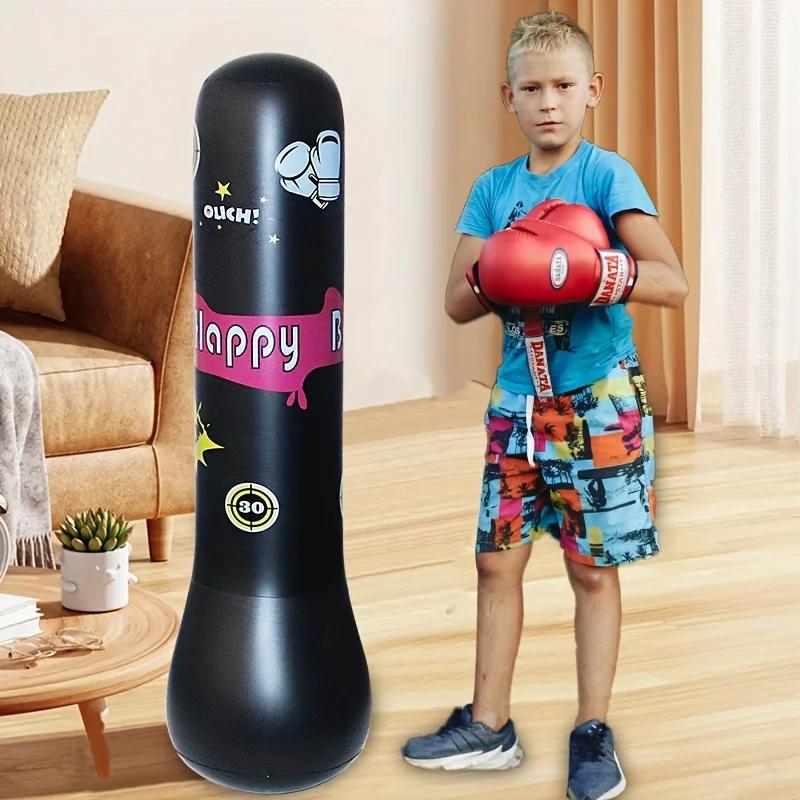 Sac de boxe gonflable pour enfants, avec jouets gonflables à rebond, sac Bop pour enfants, cadeaux a
