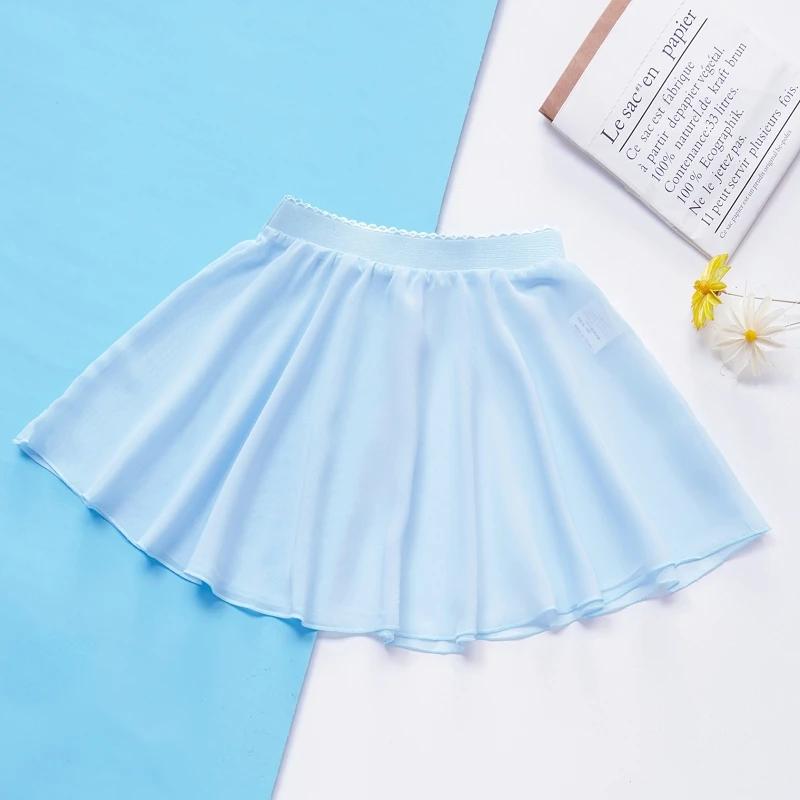 Adulte mousseline de soie Ballet danse Tutu jupe femmes filles gymnastique jupe portefeuille formati