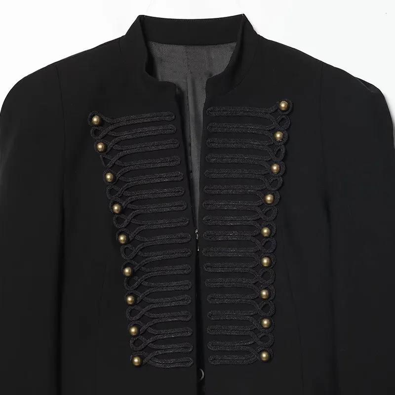 TFAFXY 2026 Printemps Veste Courte Décontractée pour Femme à Manches Fines et Patchwork, Style Urbai